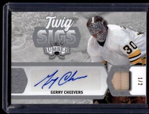2022-23 Leaf Lumber Twig Sigs Gerry Cheevers voiture 1/2 #TS-GC1