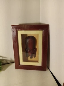 Afrikanische Maske Schattenkasten Holz geschnitzt Rahmen Display - Bild 1 von 9