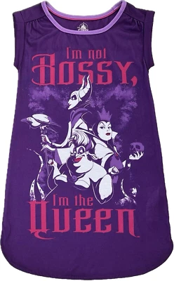 Camisón villano malvadas manga gorra poliéster púrpura para niños Disney Store 5/6 Foto 1 de 2