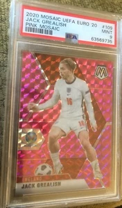 2020 Jack Grealish 05/25 ONLY PSA 9 IN POP🔥 PINK Mosaic UEFA Euros - MINT #109 - Picture 1 of 5