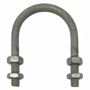 U-Bolt M10 x86mm Thread, 62mm Inside Diam, 138mm Inside Height High Tensile Galv - Picture 1 of 2