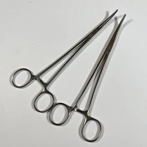 2 x B Braun Aesculap Hämostatische Heiss gebogene Pinzette BH207R Länge 20 cm - Bild 1 von 20
