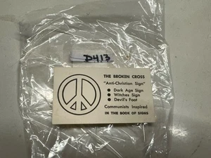 Libro de Signos Cruz Rota Edad Oscura Brujas Pie del Diablo Comunista Inspirado Paz - Imagen 1 de 2