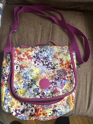 Kipling Bright Stars Insulated Lunch Bag Nylon Zip Around Shoulder Strap - Image 1 of 4