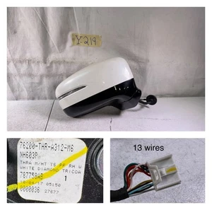 2018-2024 HONDA ODYSSEY RIGHT RH SIDE VIEW MIRROR OEM WHITE DIAMOND 13 pins plug - Picture 1 of 24