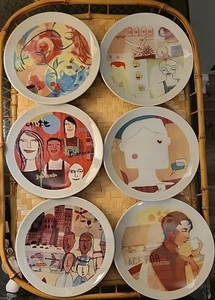 Starbucks 2005 North American Stores Leadership Conference 6” Plates Set Of 6 - Picture 1 of 13