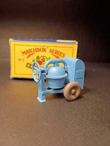 Matchbox #3A Cement Mixer Dark Blue Rare DK GPW 1953 VN/MINT In Original B4 Box - Picture 1 of 12