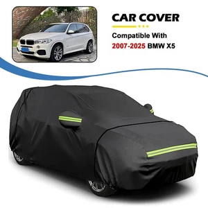 Fit for BMW X5 2007-2025 Vehicle Aluminum Foil Cotton Car Cover Black Protector - Picture 1 of 7