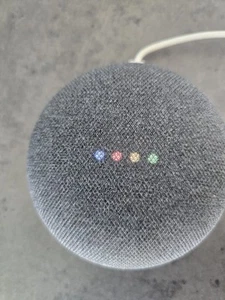 Google Home Mini 1st Gen Model H0A Dark Grey & Orange, w/ Power Cord - Picture 1 of 4