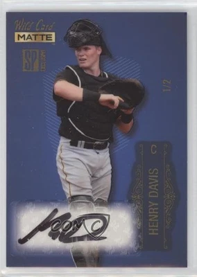 2022 Wild Card Matte SP Exclusive Baseball Auto Blue / Gold Foil /2 Henry Davis - Image 1 of 2