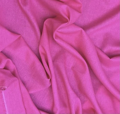 Fuchsia Pink linen fabric 56” Width Sold By The Yard - Image 1 of 2