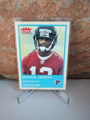 2004 Fleer Tradition Blue Michael Jenkins #350 Rookie RC Atlanta Falcons - Image 1 of 2
