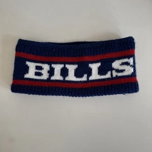 Vintage Buffalo Bills Winter Headband Adult One Size 1990s NFL - Picture 1 of 5