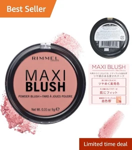 Dermatologically Tested Shine Control Maxi Blush Powder, 9g - Effortlessly Chic - Picture 1 of 6