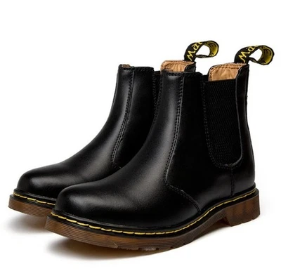 NEW MENS WOMENS CLASSIC CHELSEA BOOTS GENUINE LEATHER SHOES ANKLE BOOTIE SIZE - Image 1 of 4