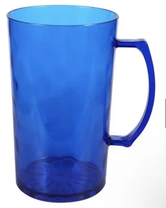 Hammered Plastic Beer Mug, 26 oz. Classic Traditional Large Plastic - Picture 1 of 1