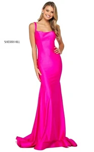 Sherri Hill Abschlussballkleid Größe 6 neu mit Etikett dunkle Koralle - Bild 1 von 7