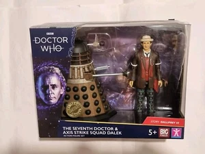 DOCTOR WHO SEVENTH DR & AXIS STRIKE SQUAD DALEK ACTION FIGURE SET GALLIFREY VI , - Picture 1 of 8