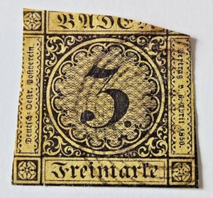 Briefmarke Altdeutschland - Baden Michel 2 - Bild 1 von 1