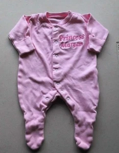 Personalised embroidered Sleep suit/Baby Grow (New) - Picture 1 of 11
