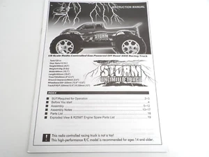 GS Racing Storm Unlimited Truck Instruction Manual As Shown - Picture 1 of 2