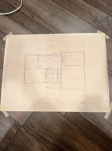 1971 New York architektonisches 2-stöckiges Haus Grundriss Baupläne Haus Layout 6 Seiten - Bild 1 von 8