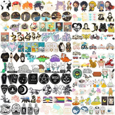 Broche ramillete broche collar solapa esmalte animal punk japonés joyería creativa Foto 1 de 4