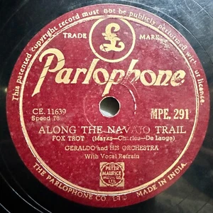 Geraldo and His Orchestra 78 RPM Rare 10" Record Fox Trot MPE 291 Indian VG+ - Picture 1 of 6