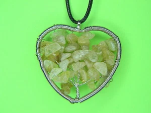 Lucky Tree in Heart Necklace 18-20 inches in length - Picture 1 of 3
