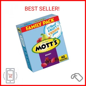 Mott's Fruit Flavored Snacks, Berry, Family Pack, Gluten Free, 40 ct - Picture 1 of 2