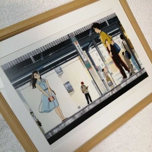 Studio Ghibli Ocean Waves [gerahmt] Poster Hayao Miyazaki Figur Ware e499 - Bild 1 von 10