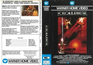 EXCALIBUR (1) / UK VIDEO SLEEVE / WARNER VIDEO LABEL - Picture 1 of 1