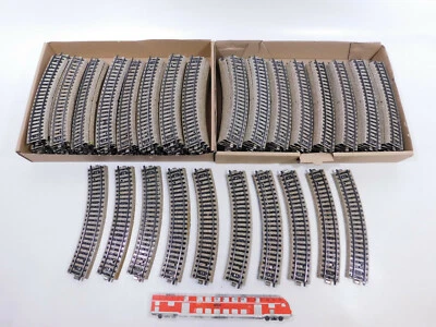 125x Märklin H0 AC 5100 Track Piece (M-Track) Curved, Used #CP731-6 - Image 1 of 4