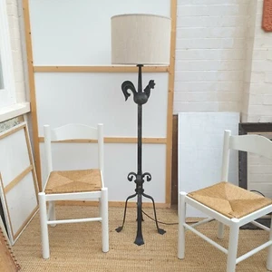 Rare French Vintage Rooster Floor Lamp By Jean Touret/ Les Artisans De Marolles - Picture 1 of 17