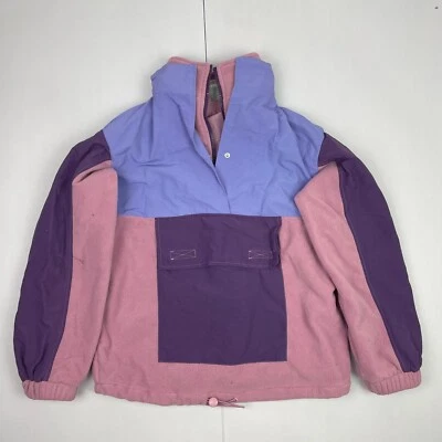 ASOS Chaqueta 4 Rosa Mujer 1/4 Cremallera Polar Pullover Relajado - Imagen 1 de 4