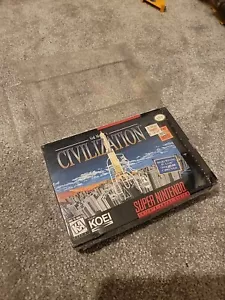 Sid MEIER'S: Civilization Wata 7.5 A Sealed (1995, super nintendo) Snes Ntsc U / - Picture 1 of 4