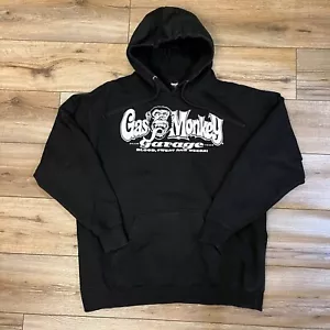 Gas Monkey Garage Black Hoodie Sweatshirt Blood Sweat Beer Men's Size XL - Picture 1 of 7