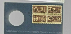 Vintage Postal Cover FDC #1456-59 1972 8c Colonial American Craftsmen NO Medal - Picture 1 of 2