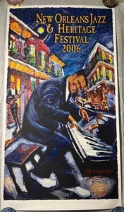 2006 NEW ORLEANS JAZZ FEST POSTER - Unsigned SOLD OUT Edition - LOW #613/12,500 - Picture 1 of 6