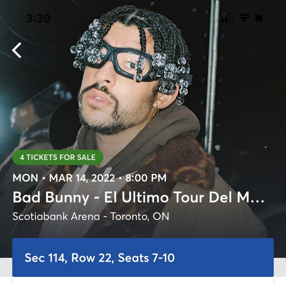 Bad Bunny Concert Tickets 🎟🐰 - Image 1 of 1