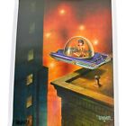 Signed Keith WEESNER Sci-Fi print BUBBLE TOP Future ReTro Custom Lincoln poster.