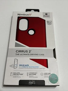 Nimbus9 Cirrus 2 Case - Crimson Red - For Motorola G Power - Picture 1 of 6