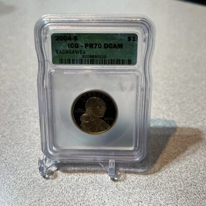 2004-S ICG PR70 DCAM Sacagawea Dollar - Picture 1 of 2