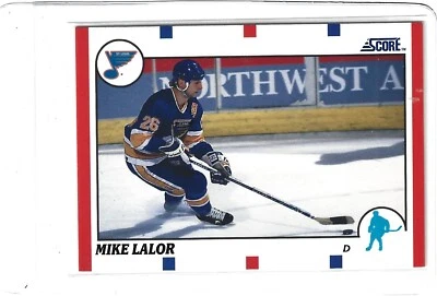1990-91 Score Hockey NHL Mike Lalor #67 St. Louis Blues Rookie Trading Card - Image 1 of 2
