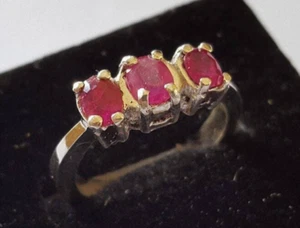 Pigeon Blood Ruby Band Women Ruby Ring Yaqoot band For Women Ladies Ruby Band - Picture 1 of 5