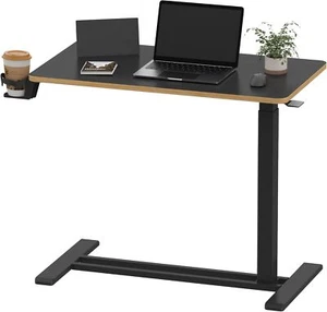 SANODESK Medical Adjustable Overbed Bedside Table with Hidden Casters, Pneumatic - Picture 1 of 6