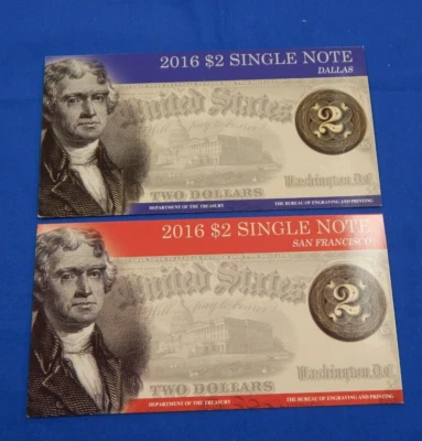 2016 $2 SINGLE NOTE -SAN FRANCISCO “L”+ DALLAS “K“- SERIES 2013 - Image 1 of 4