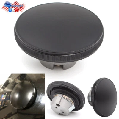 Cubierta de tapa de gasolina negra para tanque de combustible para motocicleta apta para Harley Street 750 500 15-2022 Foto 1 de 4