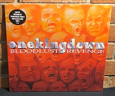 ONE KING DOWN - Bloodlust Revenge, Ltd/300 PURPLE+CLEAR VINYL LP New & Sealed! - Image 1 of 4