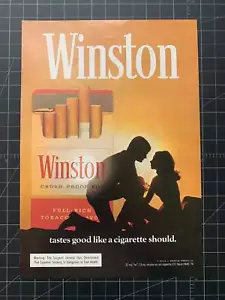 Vintage 1974 Winston Cigarettes Print Ad - Picture 1 of 1